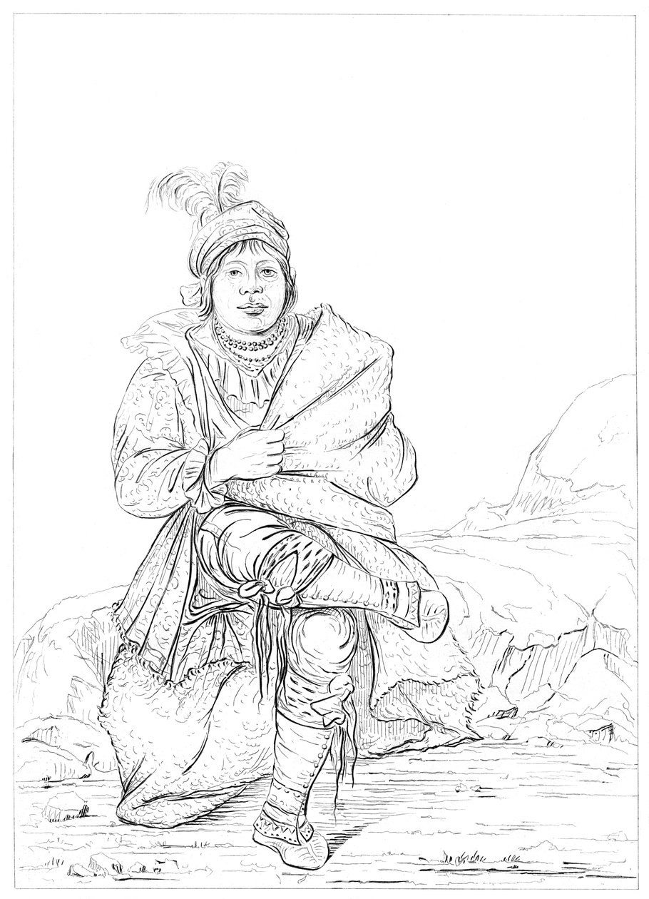 Native American, North Western Frontier, 1841. tekijältä Myers and Co