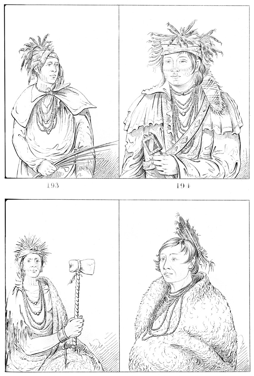 Peorias ja Piankashaws, 1841. tekijältä Myers and Co