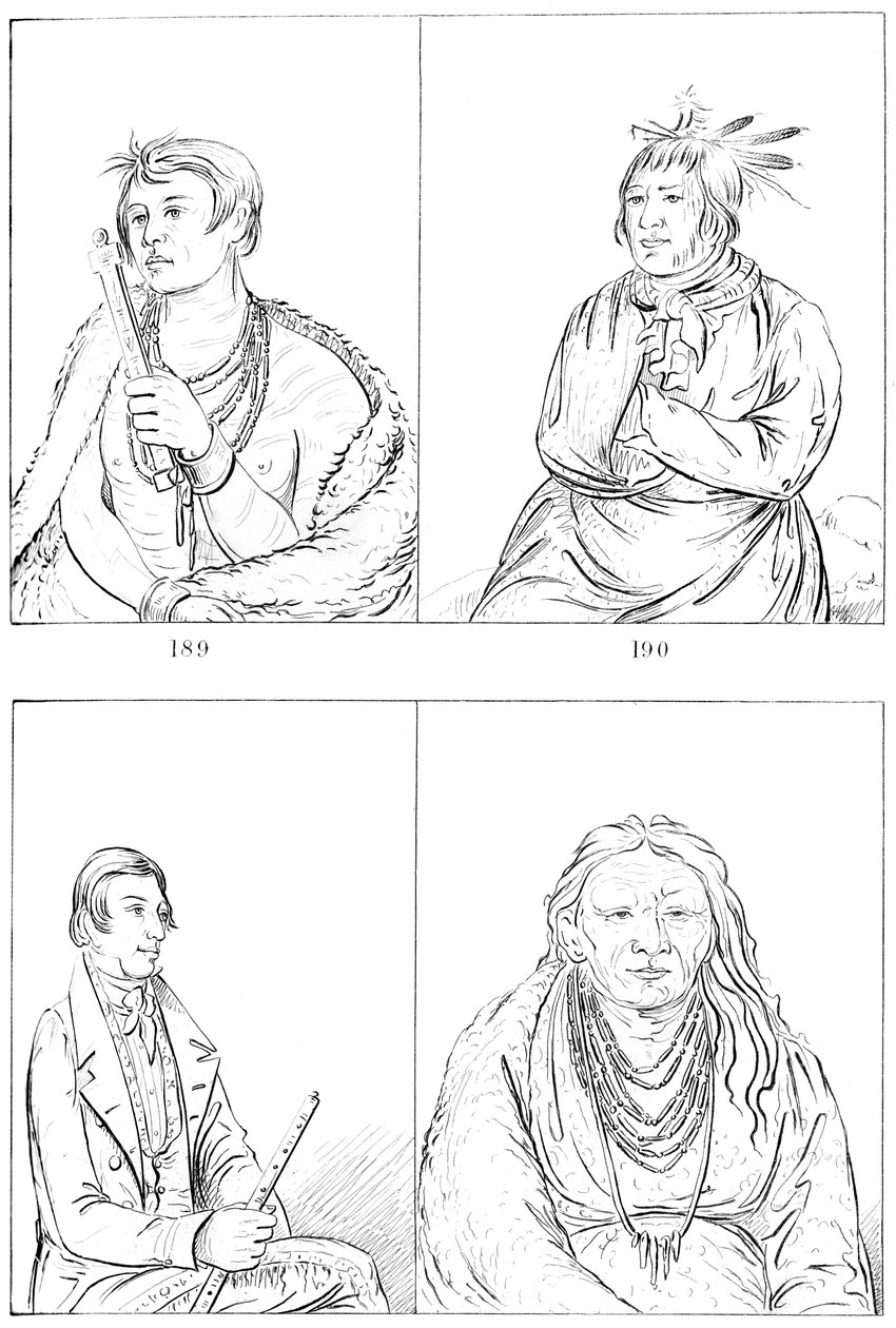 Potowatomies ja Kaskasias, 1841. tekijältä Myers and Co