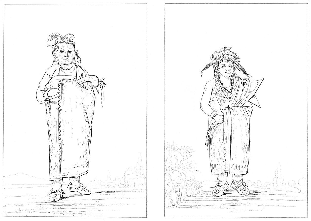 Winnebagoes, 1841. tekijältä Myers and Co