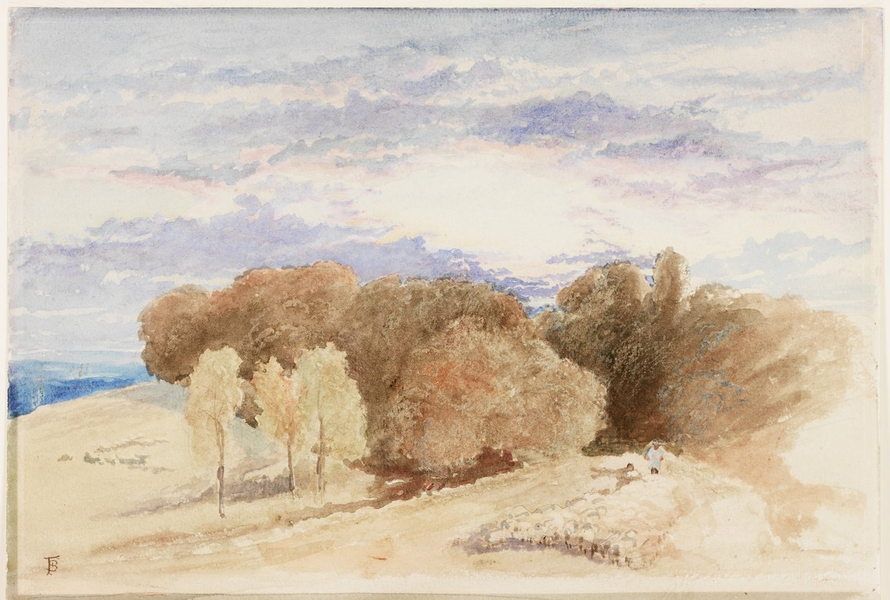Arundel Park (kynä ja akvarelli paperille) tekijältä Myles Birket Foster