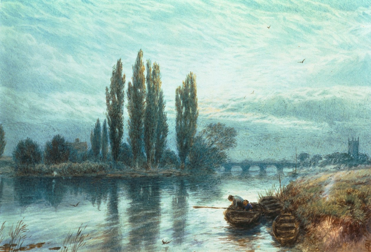 Huonekalut ja erilaiset esineet 1100- ja 1300-luvuilta tekijältä Myles Birket Foster