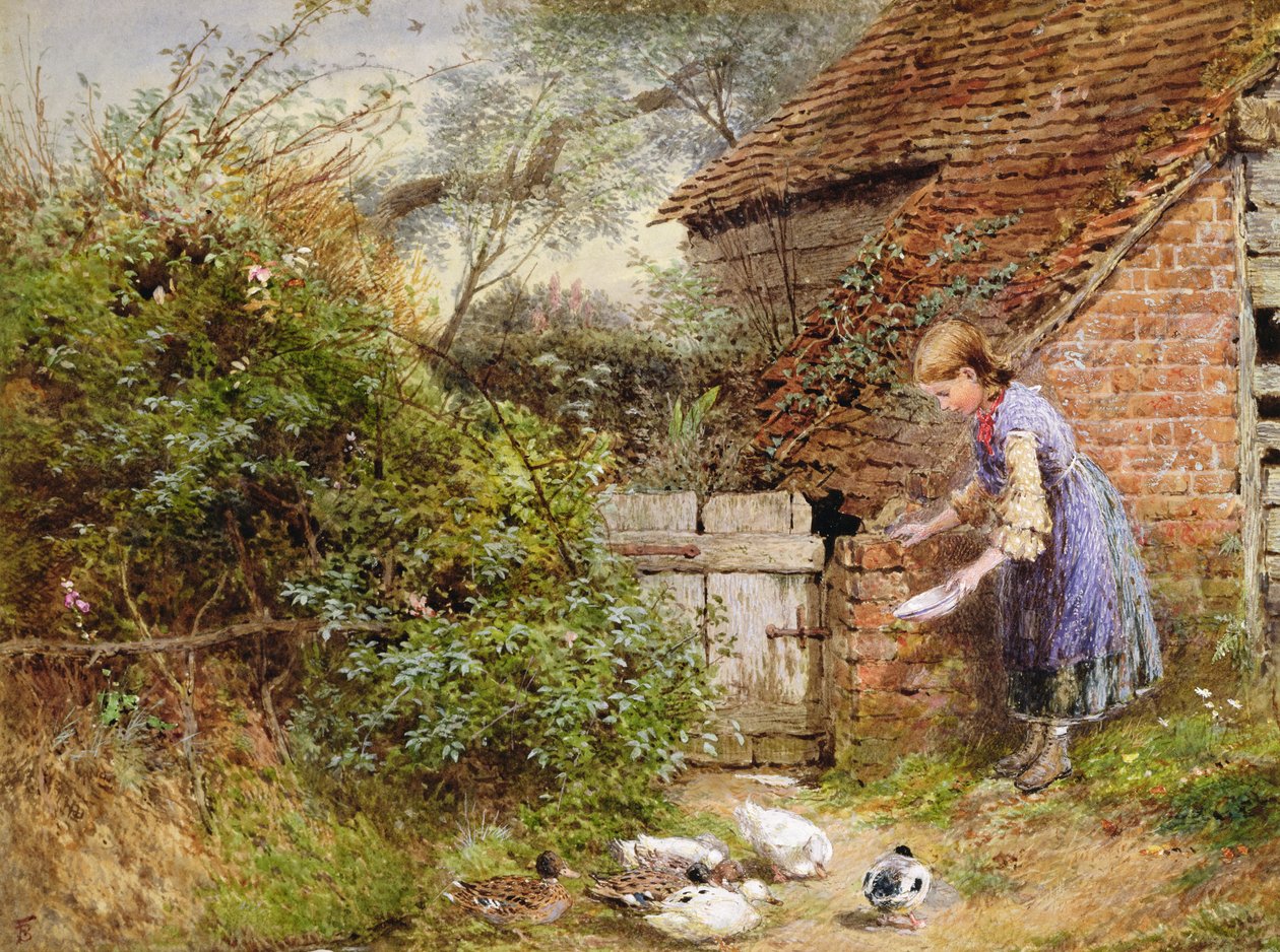 Ankkojen ruokinta tekijältä Myles Birket Foster