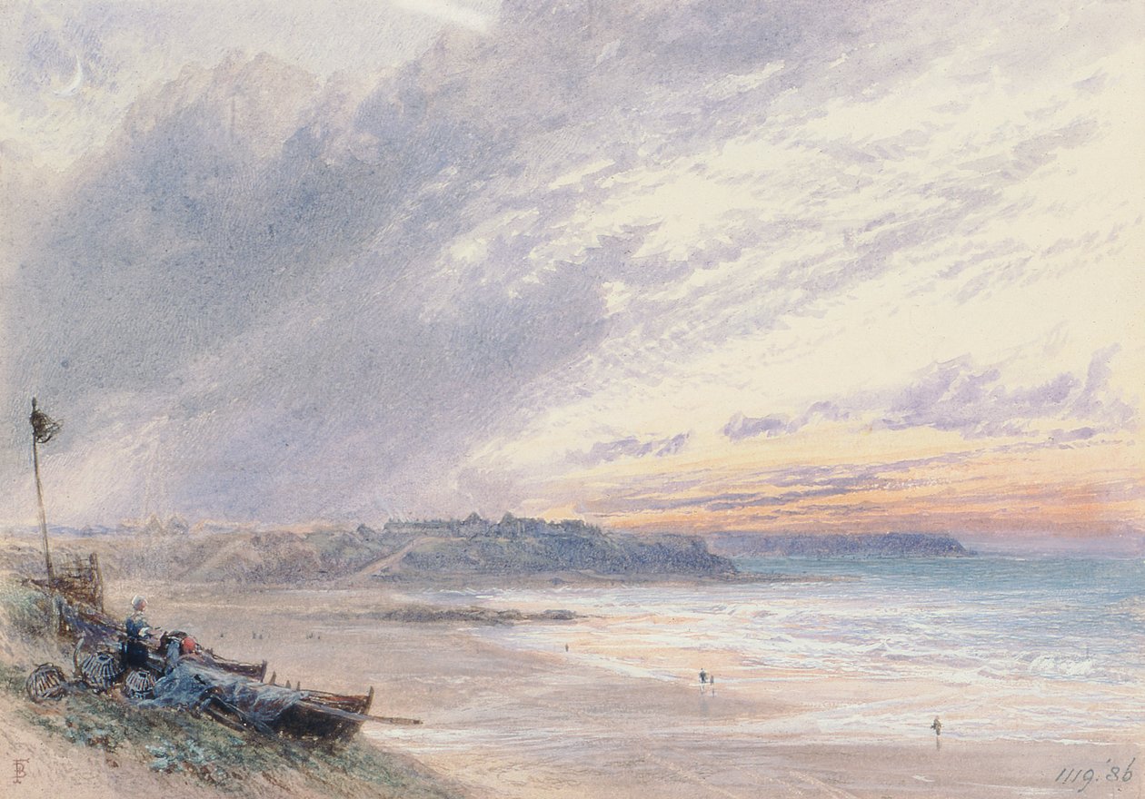 Taivas, 1800-luku (akvarelli) tekijältä Myles Birket Foster