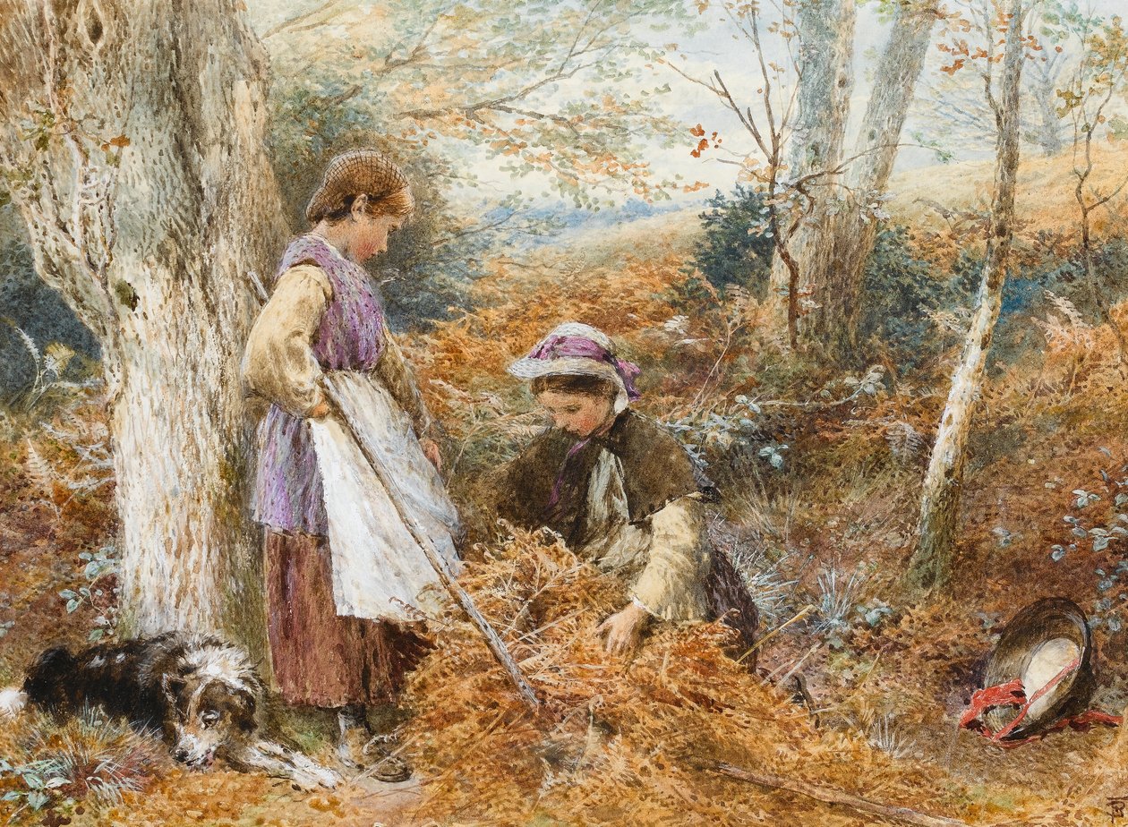 Saniaisenkeräilijät (wc paperilla) tekijältä Myles Birket Foster