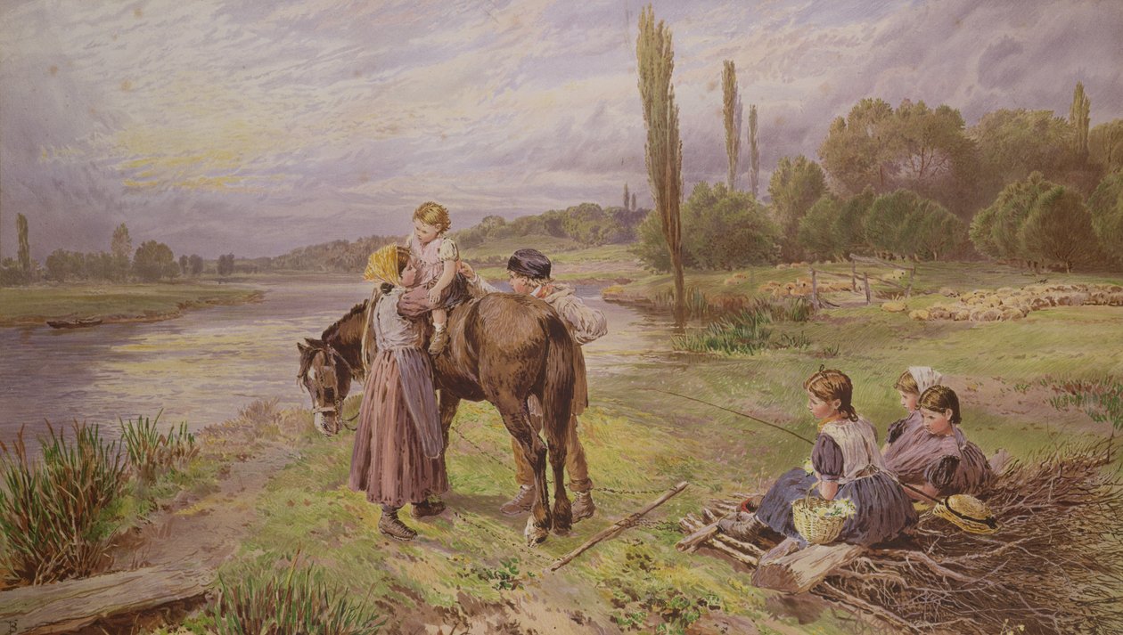 Ride on the Pony, 1800-luku tekijältä Myles Birket Foster