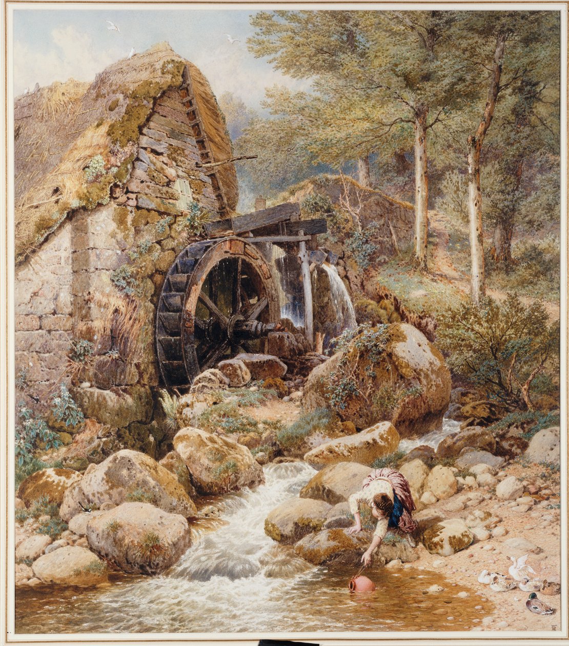 Vanha vesimylly tekijältä Myles Birket Foster
