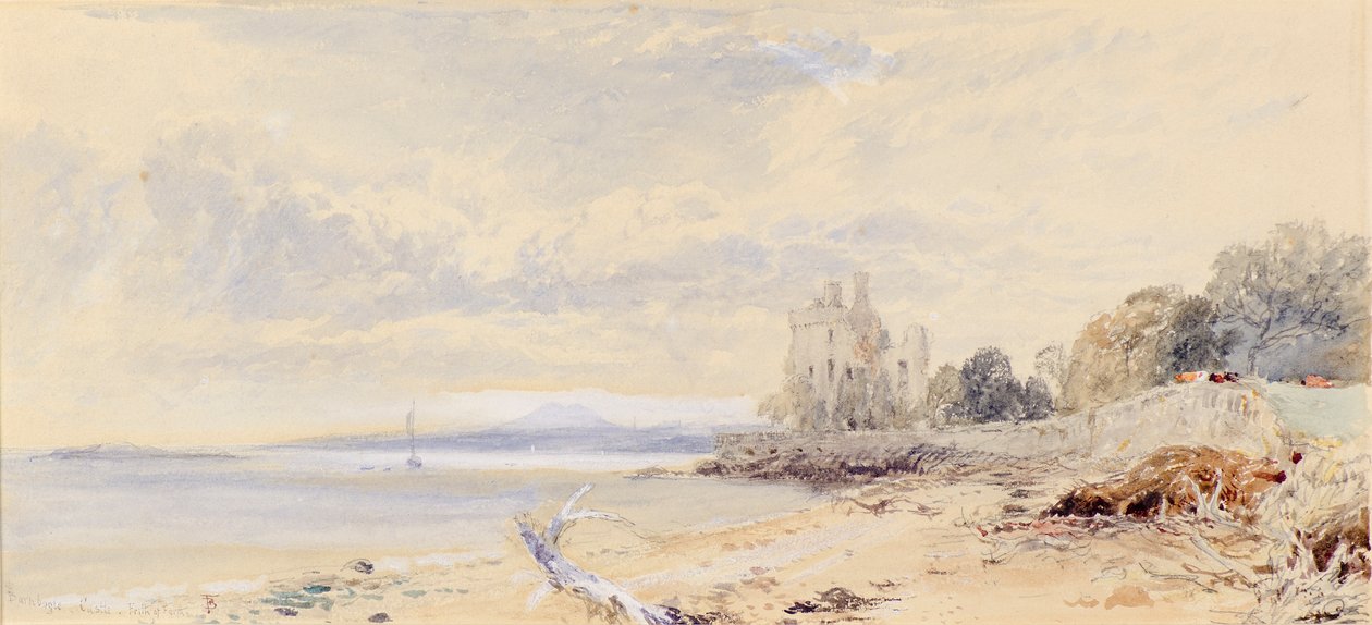 Barnboglen linna, Firth of Forth tekijältä Myles Birket Foster
