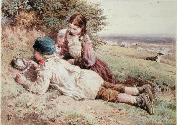 Linnunmunien kerääminen tekijältä Myles Birket Foster