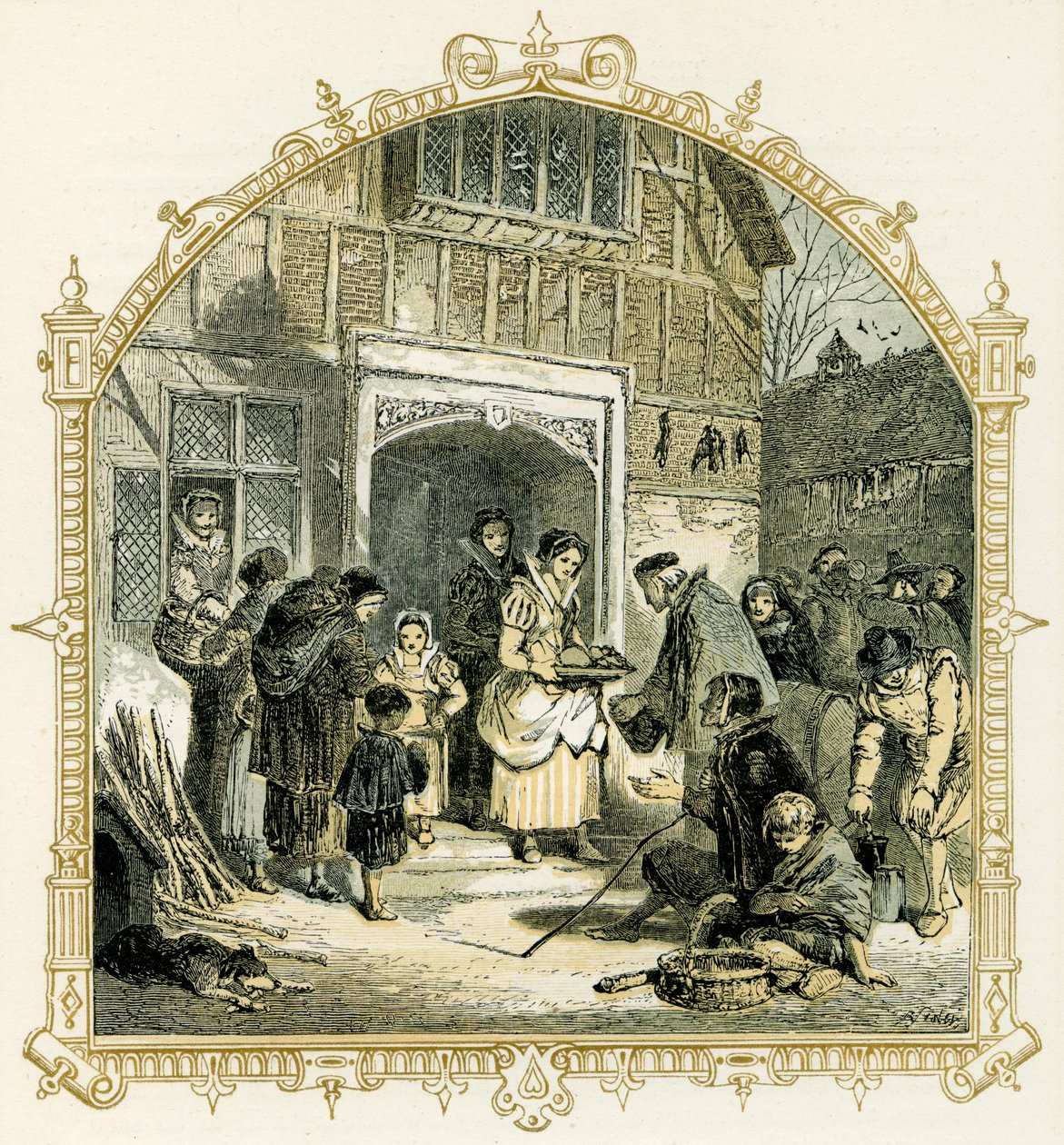 Elisabetin joulukohtaus tekijältä Myles Birket Foster