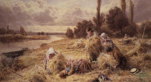 Heinänteko tekijältä Myles Birket Foster