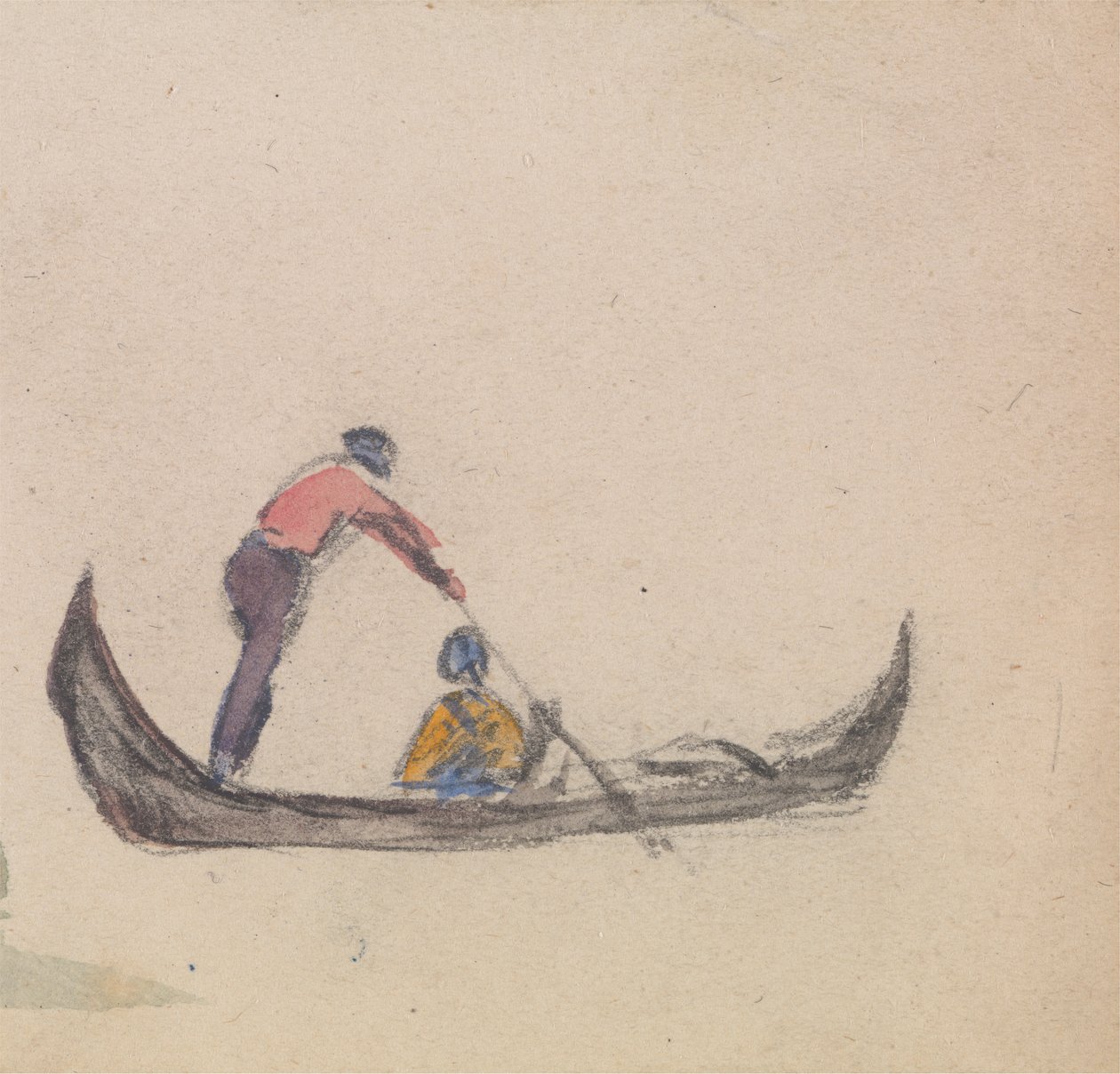 Um de um grupo de três estudos de gôndolas finlandês tekijältä Myles Birket Foster