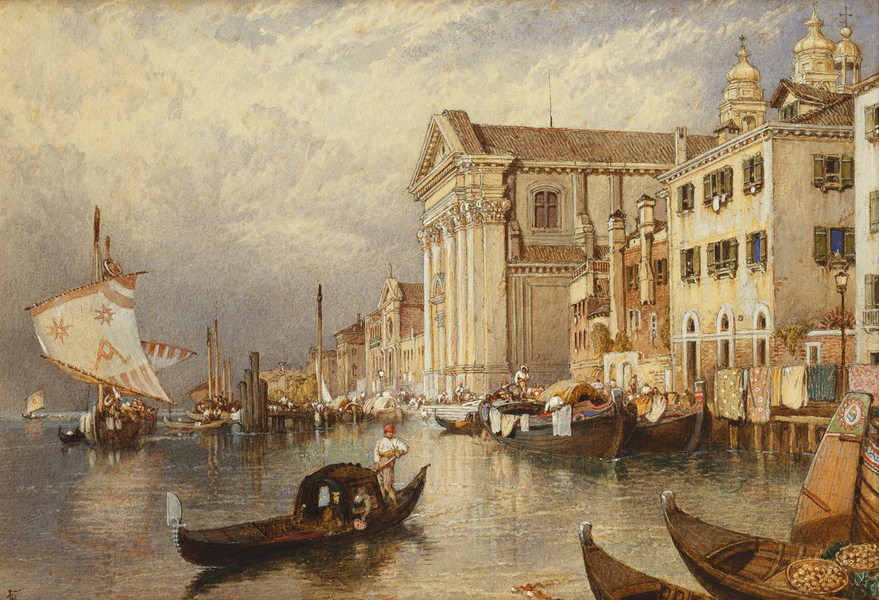 Santa Maria del Rosarion tai Gesuatin kirkko, Venetsia, tekijältä Myles Birket Foster