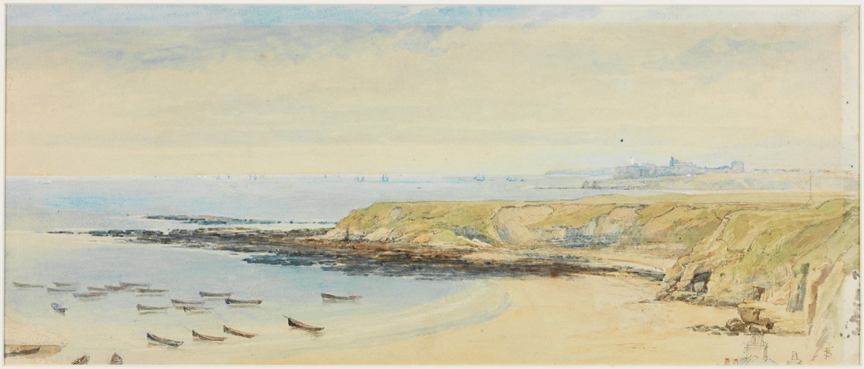 Cullercoatsin Tynemouth (vartalonväri) tekijältä Myles Birket Foster
