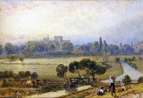 Winchester (akvarelli paperille) tekijältä Myles Birket Foster