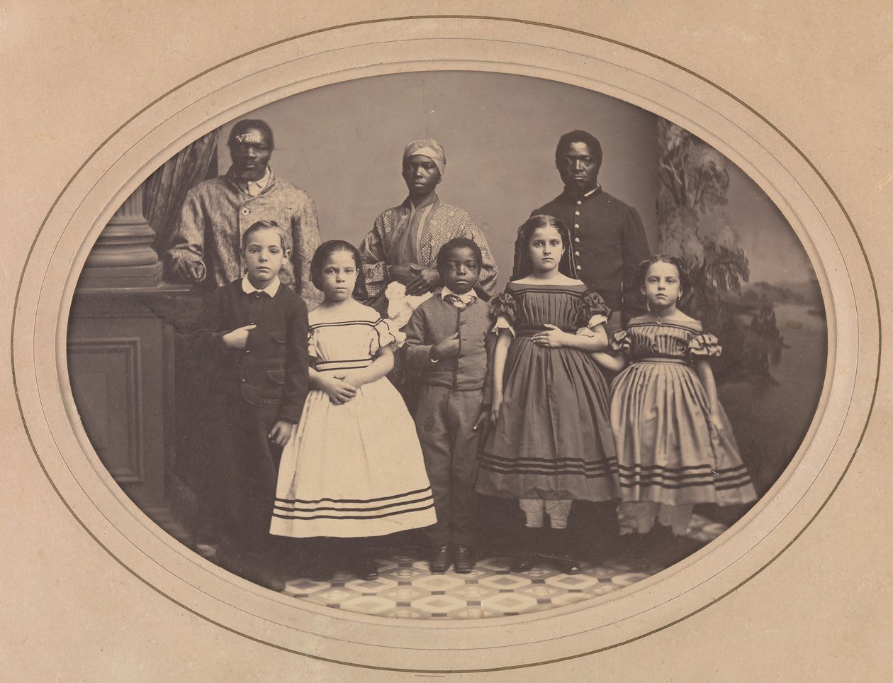 Emansipoidut orjat, jotka eversti George H. Banks toi Louisianasta, joulukuu 1863. tekijältä Myron H. Kimball