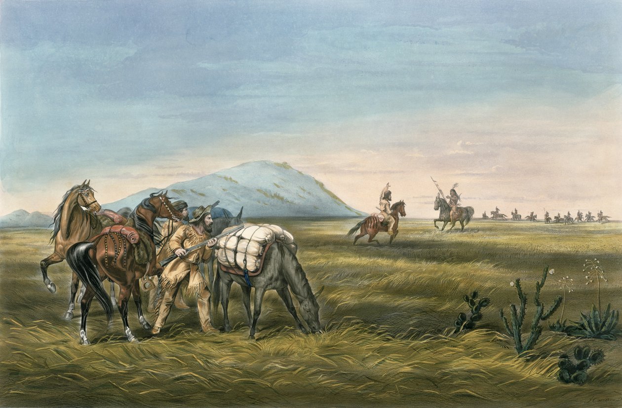Keskustelu, valmisteltu hätätilanteeseen, 1866 tekijältä N. and Ives, J.M. Currier