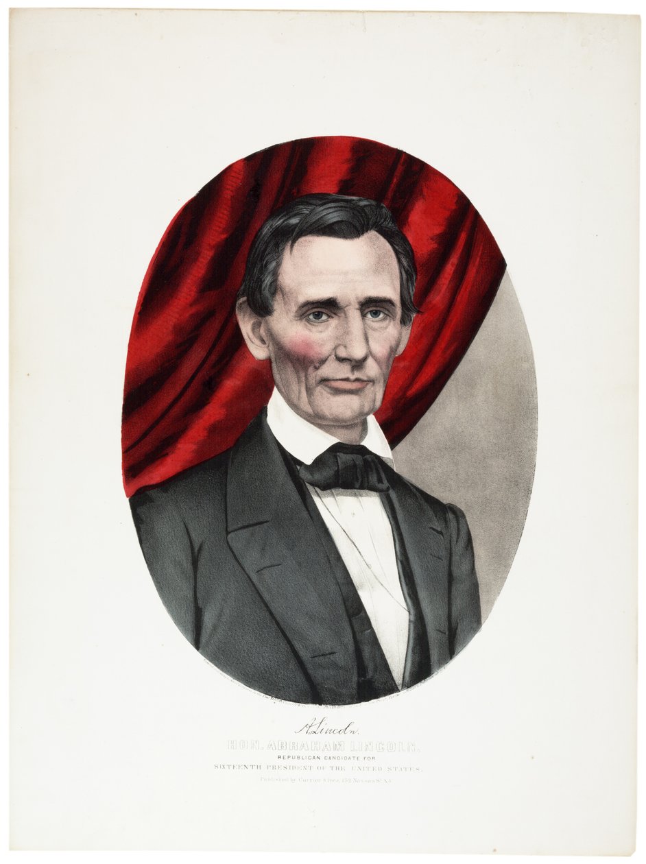 Abraham Lincoln, 1860 tekijältä N. and Ives, J.M. Currier