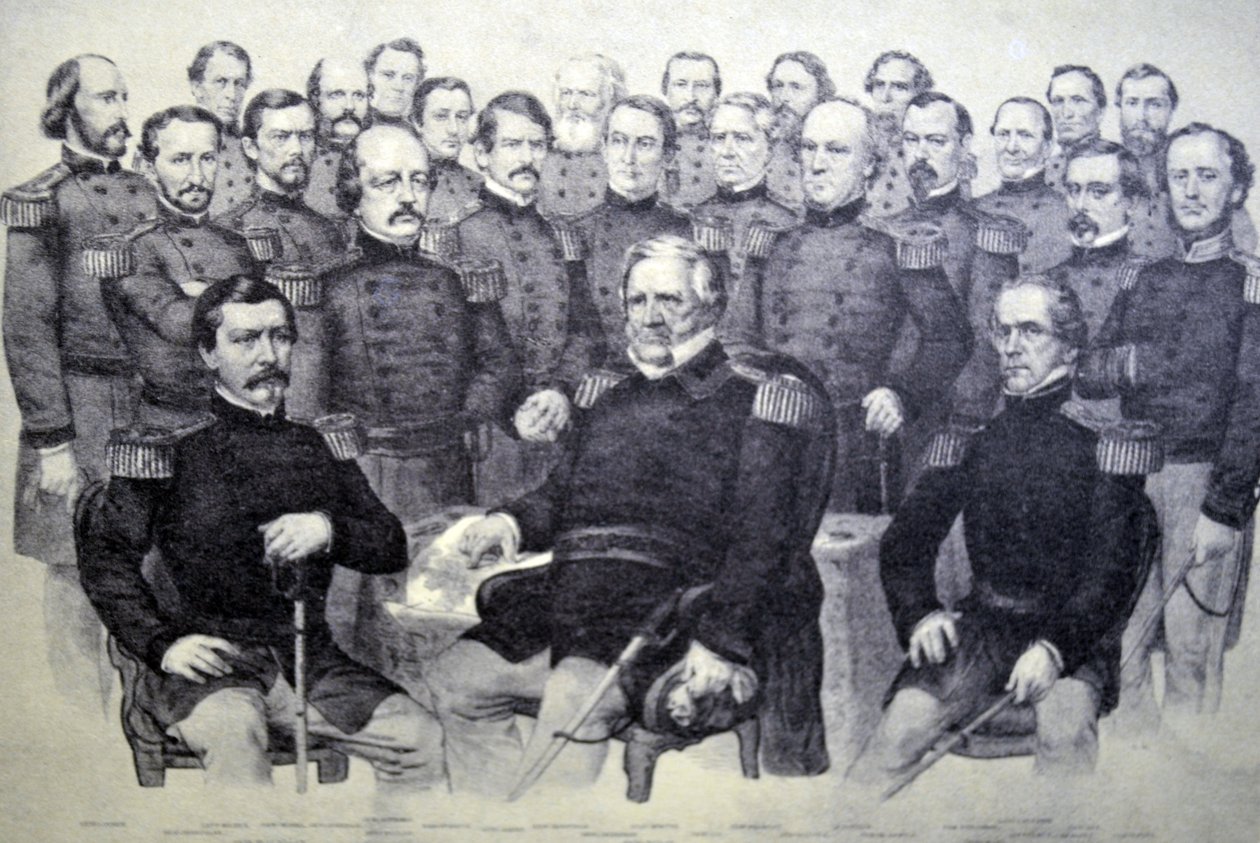 Currier & Ives -kuvitus 1800-luvulta. Unionin mestarit. tekijältä N. and Ives, J.M. Currier