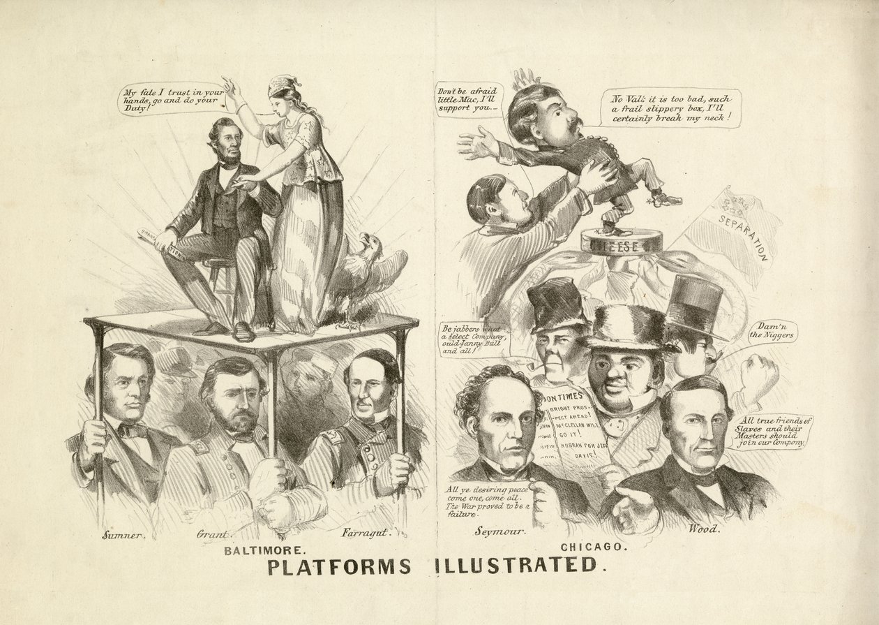 Alustat Illustrated, 1864 tekijältä N. and Ives, J.M. Currier