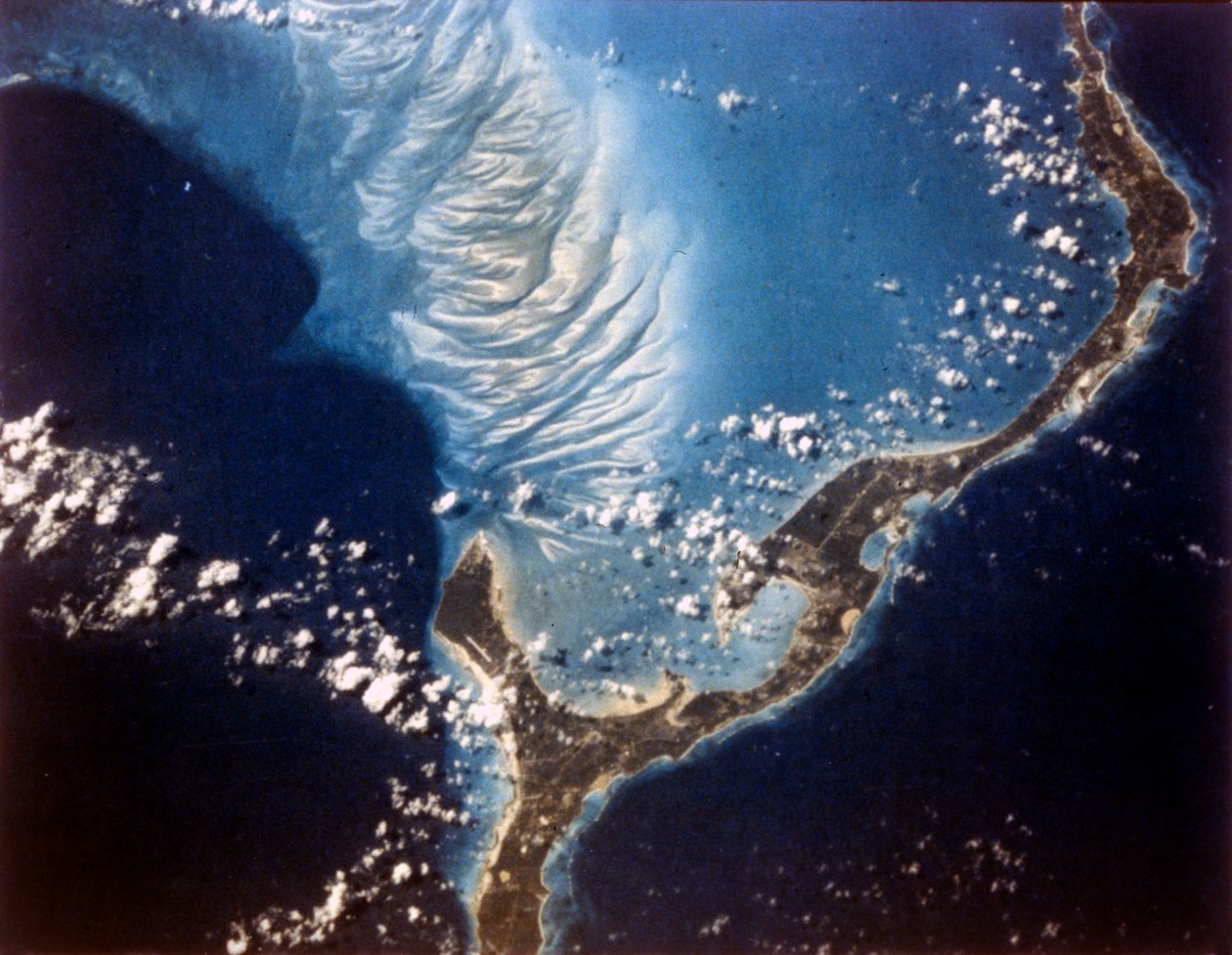 Maa avaruudesta - Eleuthera Island, Bahama, 1980-luku. tekijältä NASA Images