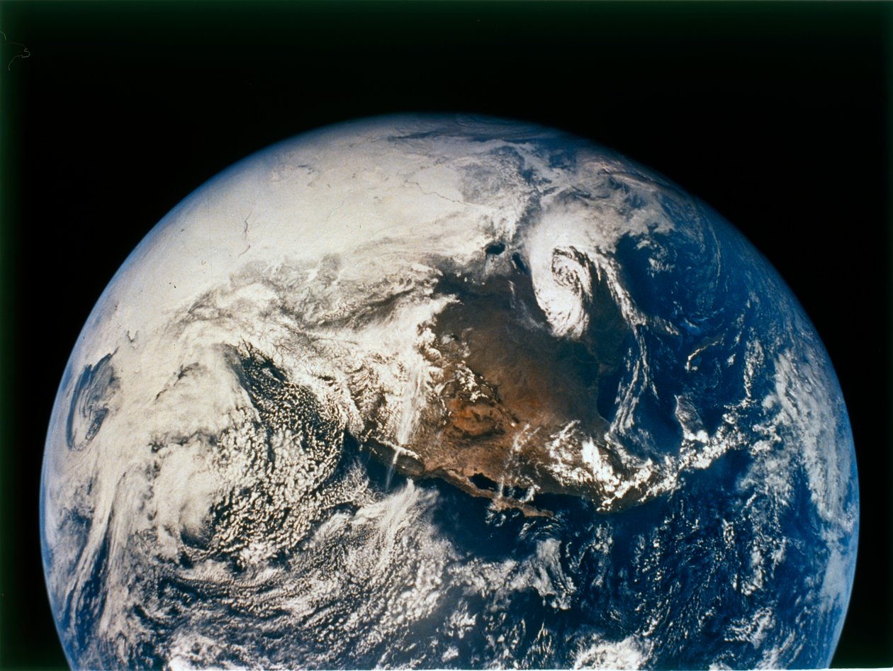 Pohjois- ja Keski-Amerikka Apollo 16:lta, 16. huhtikuuta 1972. tekijältä NASA Images