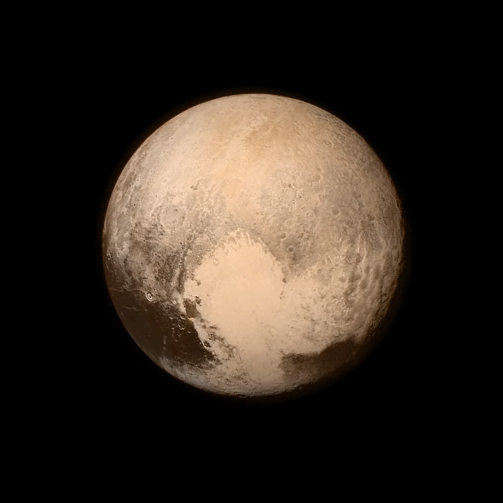 Pluto nähtynä New Horizons -avaruusaluksesta, 2015. tekijältä NASA Images