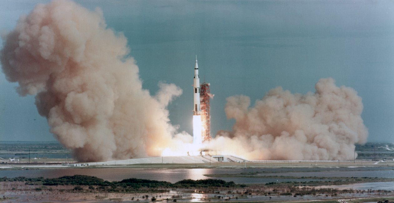 Nousu Apollo 15:stä, Kennedy Space Center, Florida, USA, 1971. tekijältä NASA Images