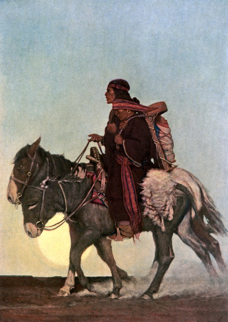 "Lokakuun polulla", 1900-luvun alku. tekijältä NC Wyeth