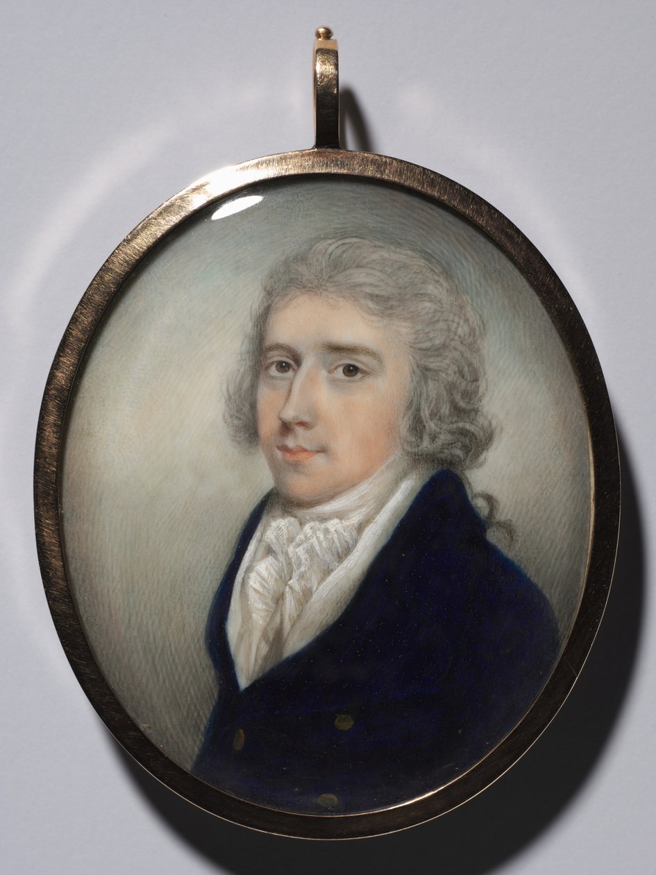 Miehen muotokuva, c. 1795-1800. tekijältä N*** Freese