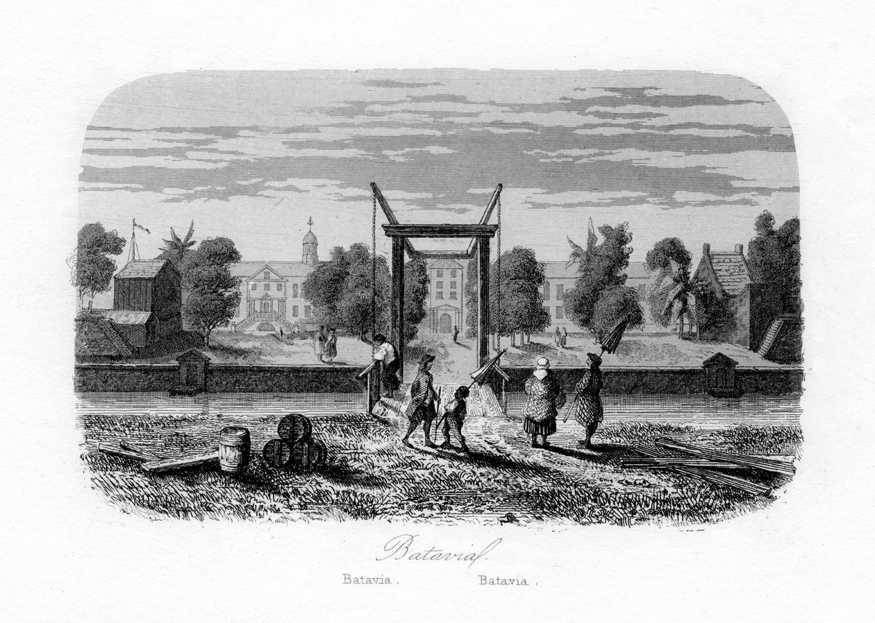 Batavia Jakarta, Indonesia, 1840. tekijältä N. Remond