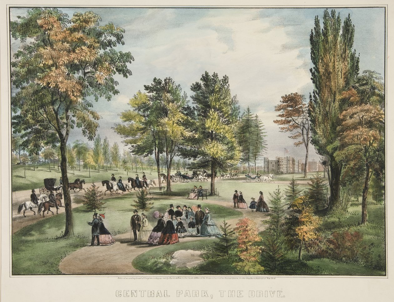Central Park - Drive tekijältä Currier and Ives