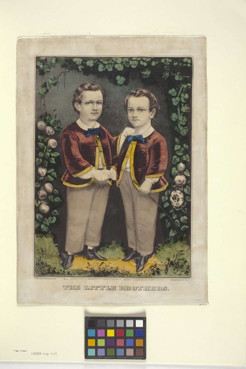 Pikkuveljet (käsinvärjätty litografia) tekijältä N. and Ives J.M. (1824 95) Currier