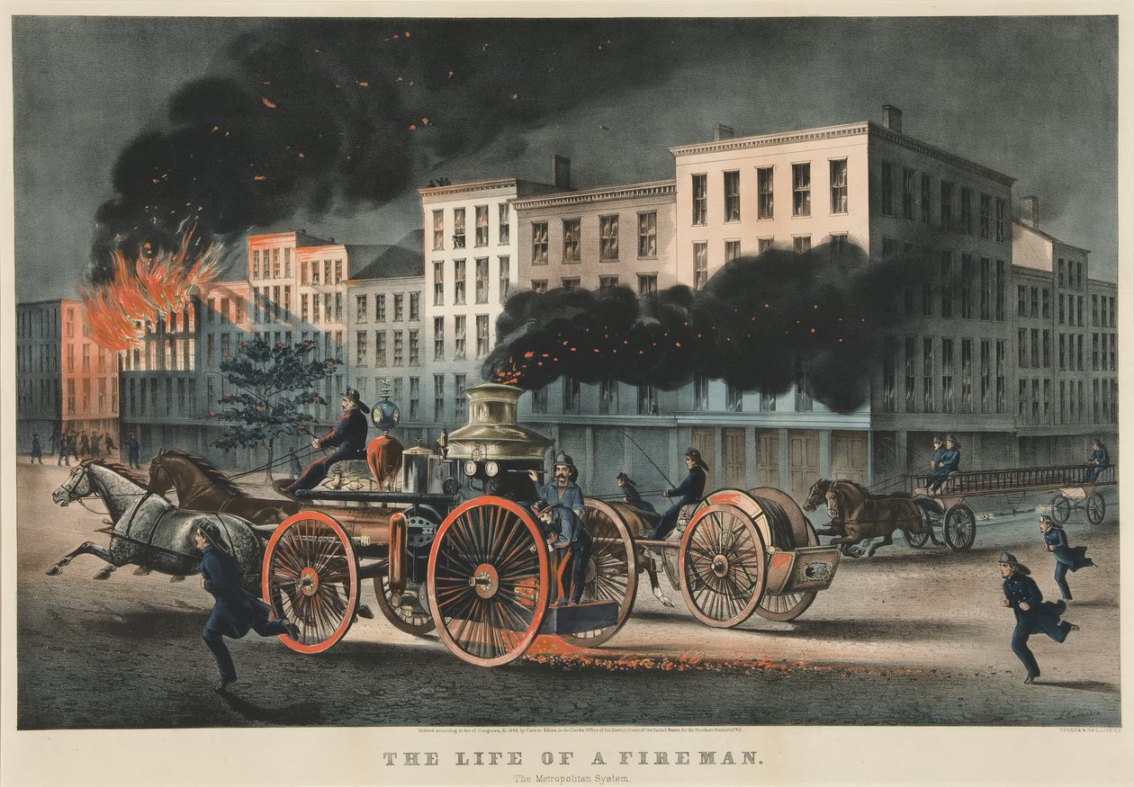 Palomiehen elämä, Metropolitan järjestelmä tekijältä Currier and Ives