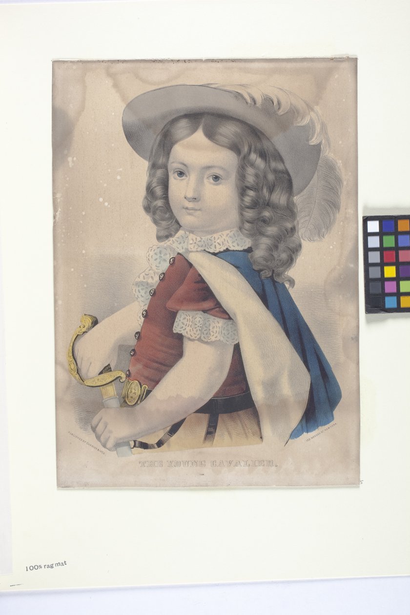 Nuori Cavalier (käsinvärjätty litografia) tekijältä N. and Ives J.M. (1824 95) Currier