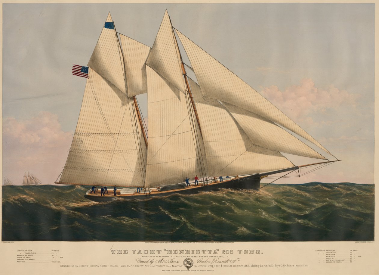 Vene "Henrietta" 205 tonnia tekijältä Currier and Ives