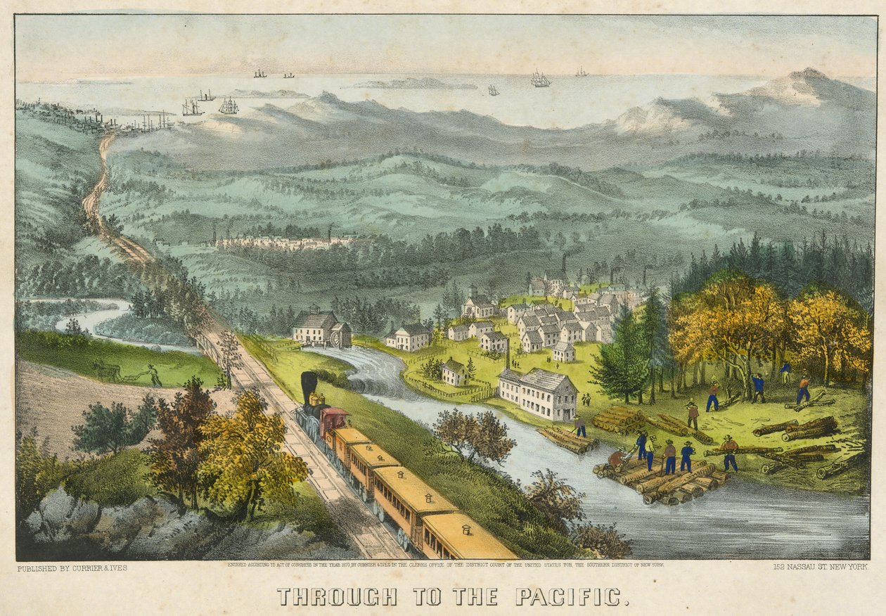 Tyynenmeren kautta tekijältä Currier and Ives