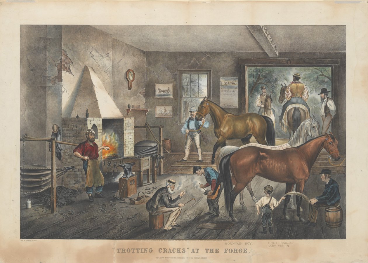 "Ravi halkeamia" Forgessa tekijältä Currier and Ives