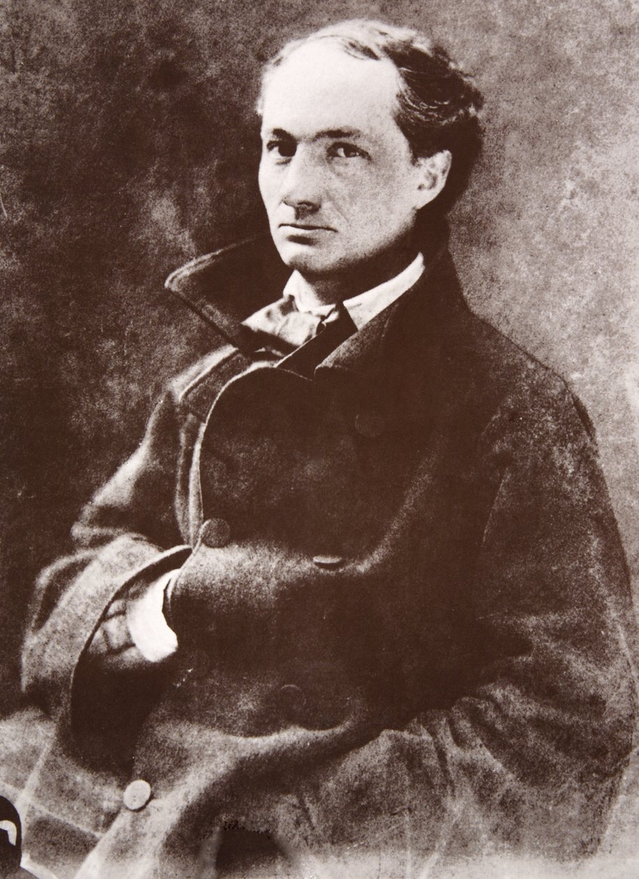Charles Baudelaire, 1855 (valokuvakaiverrus) tekijältä Nadar