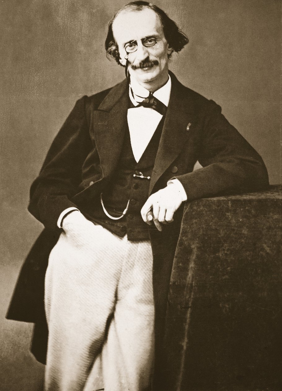 Jacques Offenbach, 1865 (valokuvakaiverrus) tekijältä Nadar