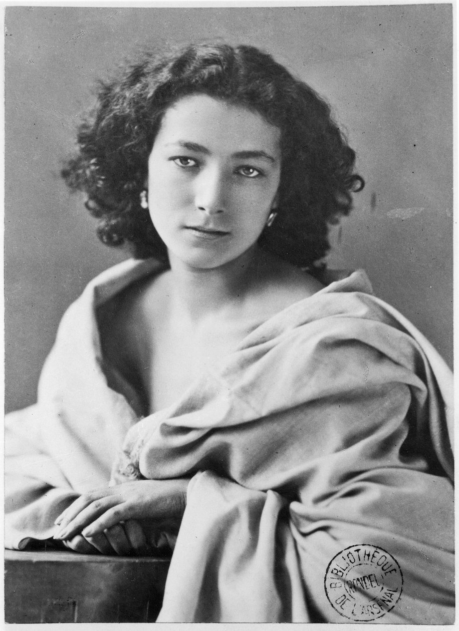 Sarah Bernhardt (1844-1923) sa costume, c.1860 finn tekijältä Nadar
