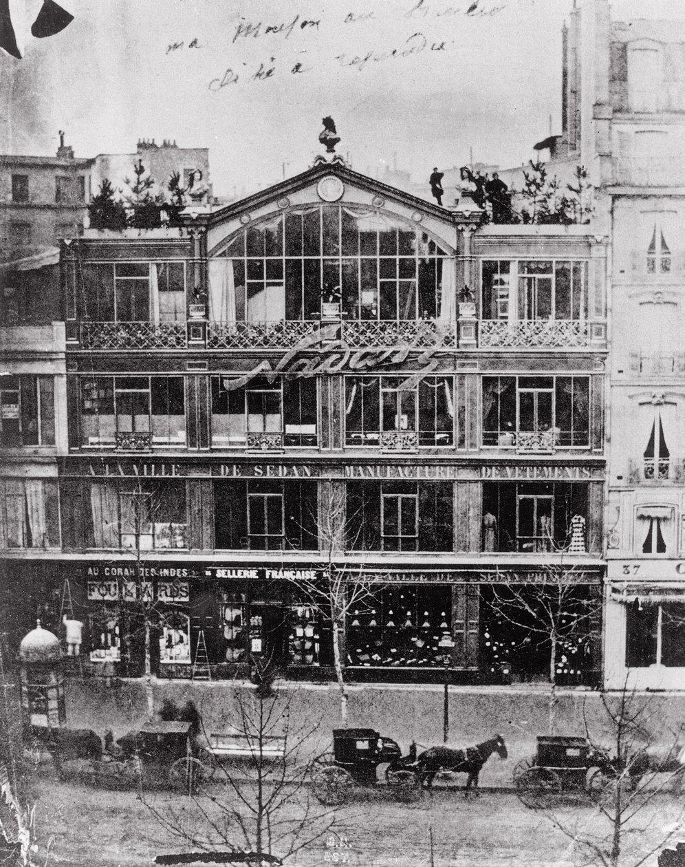 Nadarin ateljee osoitteessa 35 Boulevard des Capucines, Pariisi, noin 1855. tekijältä Nadar