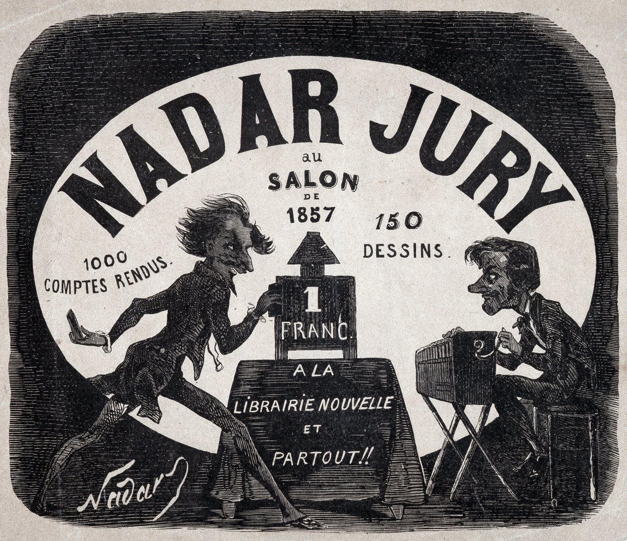 Albumi "Nadar jury at the 1857 salon" tekijältä Nadar