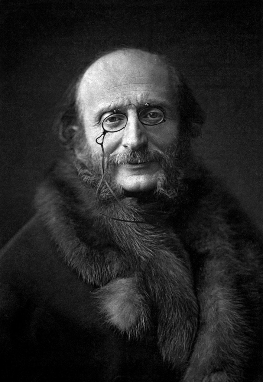 Ranskalainen säveltäjä Jacques Offenbach (1819-1880) c. 1876 (m/w valokuva) tekijältä Nadar