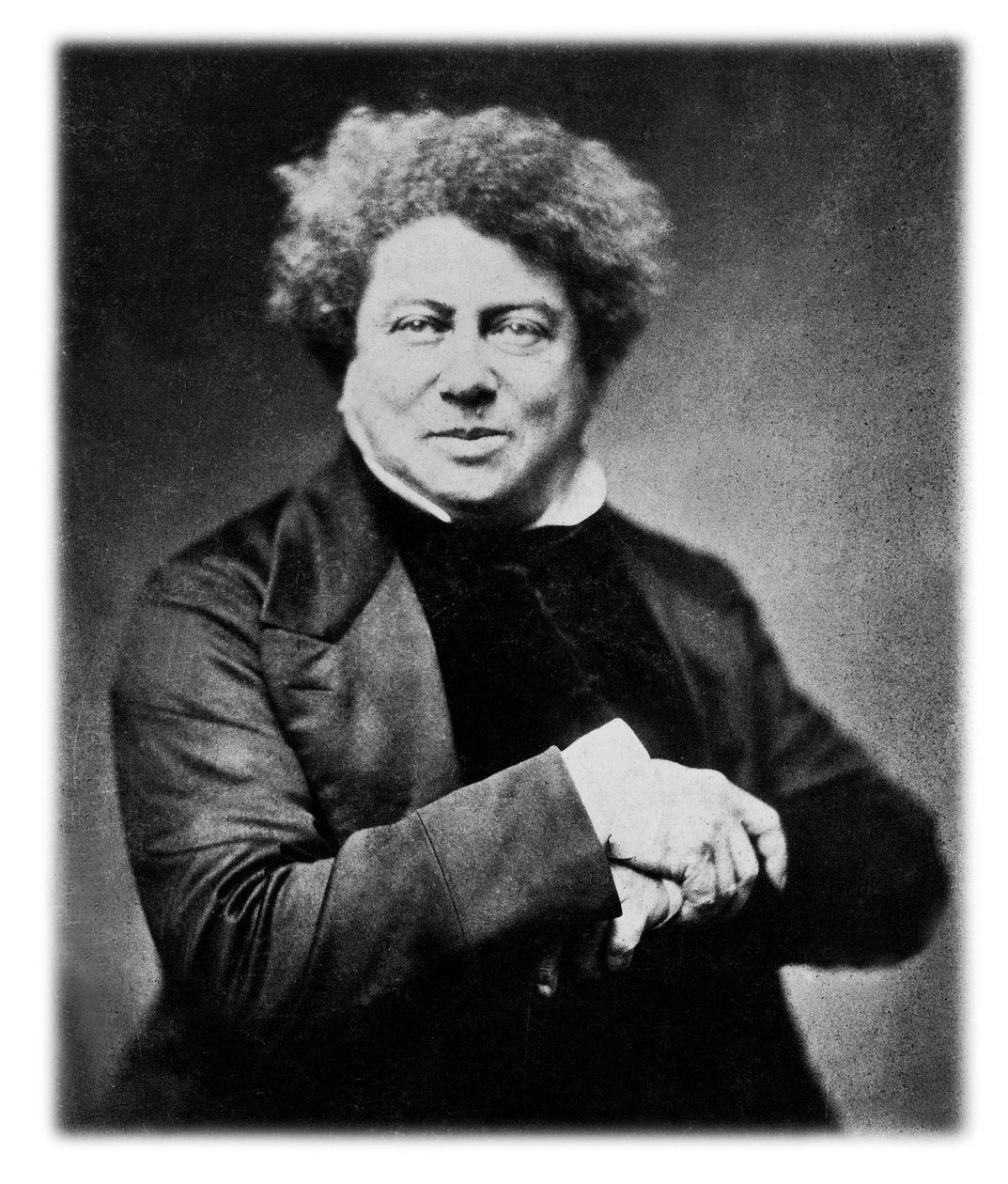 Alexandre Dumas Vanhin (1802-1870) ranskalainen kirjailija, kuva Nadar c. 1855 tekijältä Nadar
