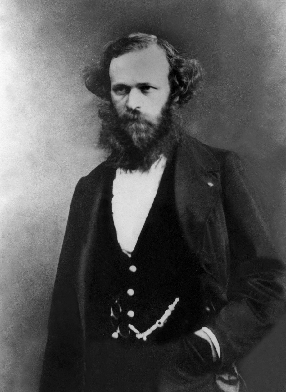 Arsene Houssaye (1815-1896) ranskalainen kirjailija, valokuva Gaspard Felix Tournachon sanoi Felix Nadar (1820-1910) tekijältä Nadar