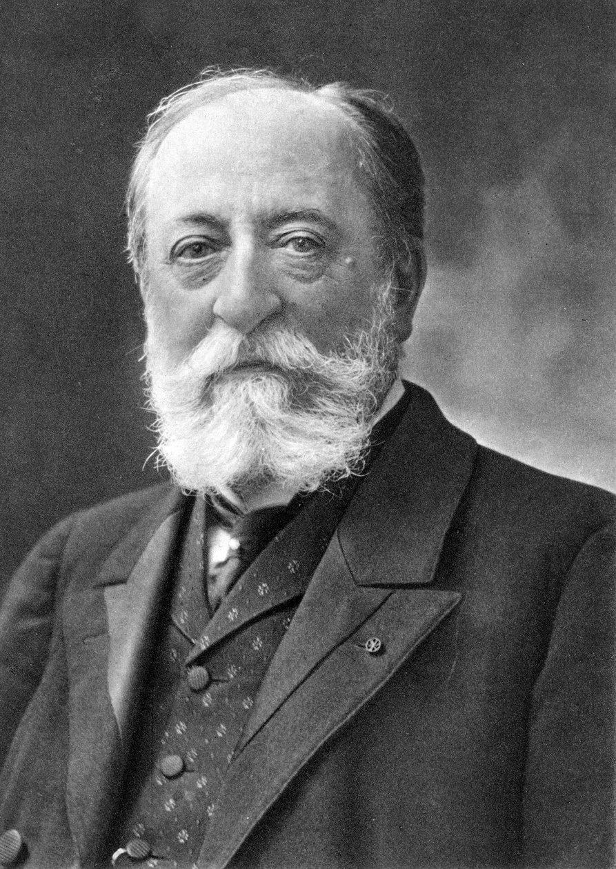 Camille Saint Saens (1835-1921) ranskalainen säveltäjä, Nadarin valokuvasta, Gaspard-Felix Tournachonin (1820-1910) salanimi. tekijältä Nadar