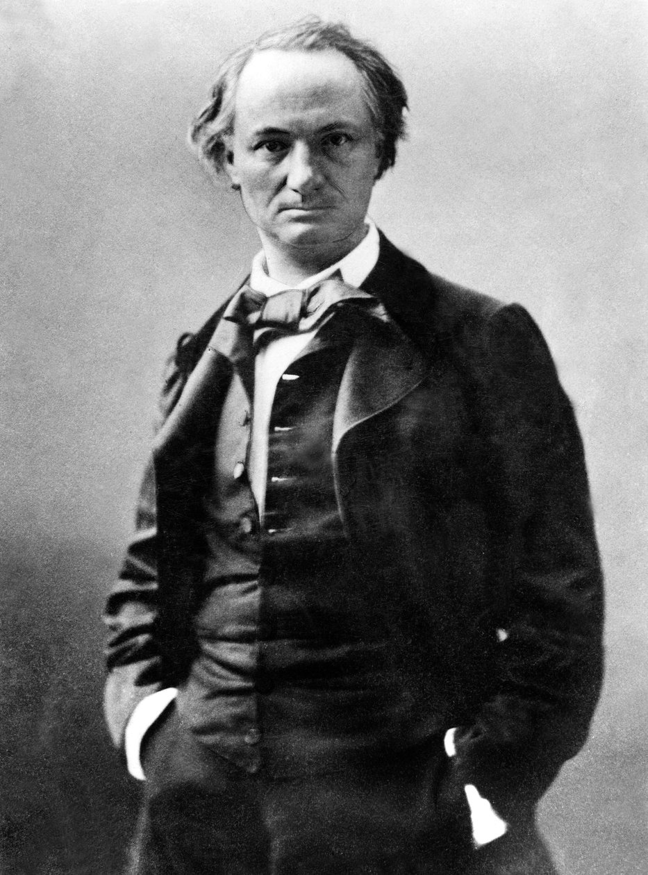 Charles Baudelaire (1821 - 1867) ranskalainen runoilija, kuva Gaspard Felix Tournachon eli Felix Nadar (1820-1910) c. 1858 tekijältä Nadar