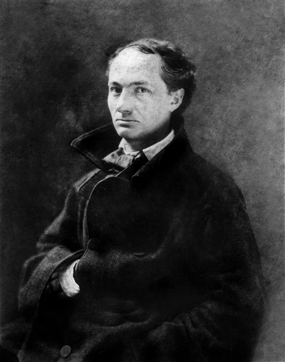 Charles Baudelaire (1821 - 1867) jeune , vers 1850 , kuva par Gaspard Felix Tournachon Felix Nadarin (1820 - 1910) kokoelmassa BNF - Ranskalainen runoilija Charles Baudelaire (1821 - 1867) nuorena, noin 1850, Nadar tekijältä Nadar