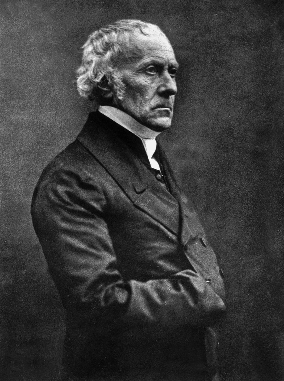 Francois Guizot (1787-1874) ranskalainen historioitsija ja poliitikko, kuva Nadar, huhtikuu 1850 tekijältä Nadar